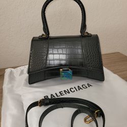 BALENCAG Hourglass Small Top Handle Bag/ Designer Bag/ Purse/ Luxury Bag/ Cartera. 