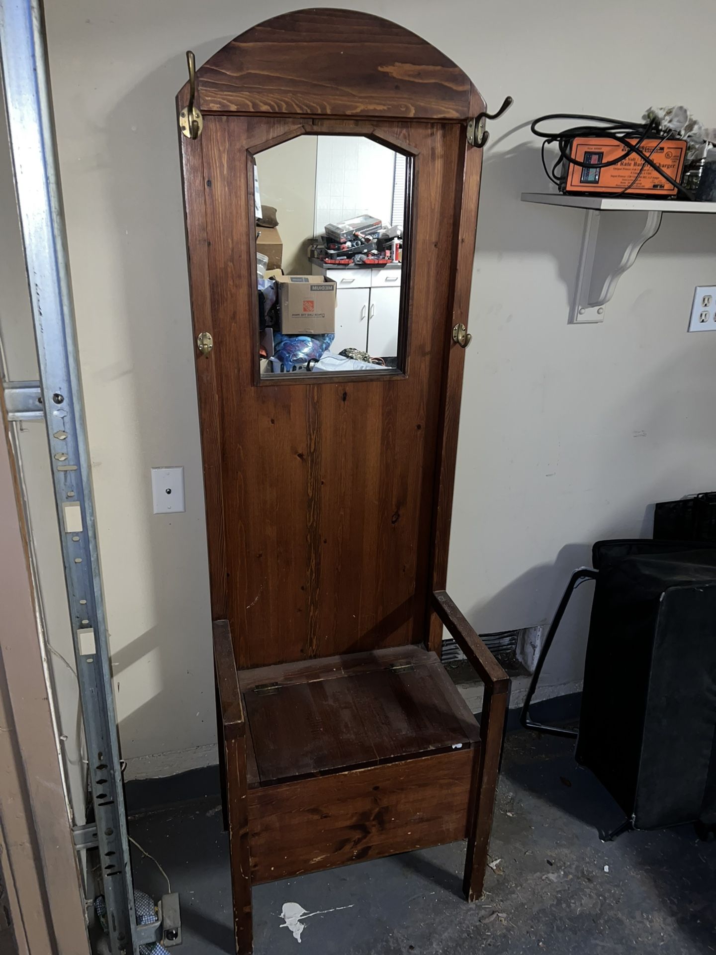 Mud Room Hanger And Storage Shelf