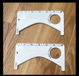 2 Pack Oregon California Shellfish Crab Gauge 3D Printed Clam Measure Tool