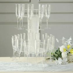 21" Acrylic Beverage Display Stand