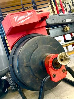 Milwaukee M18 2817-20 Drum Machine Drain Cleaner 3/8” - 1/2”