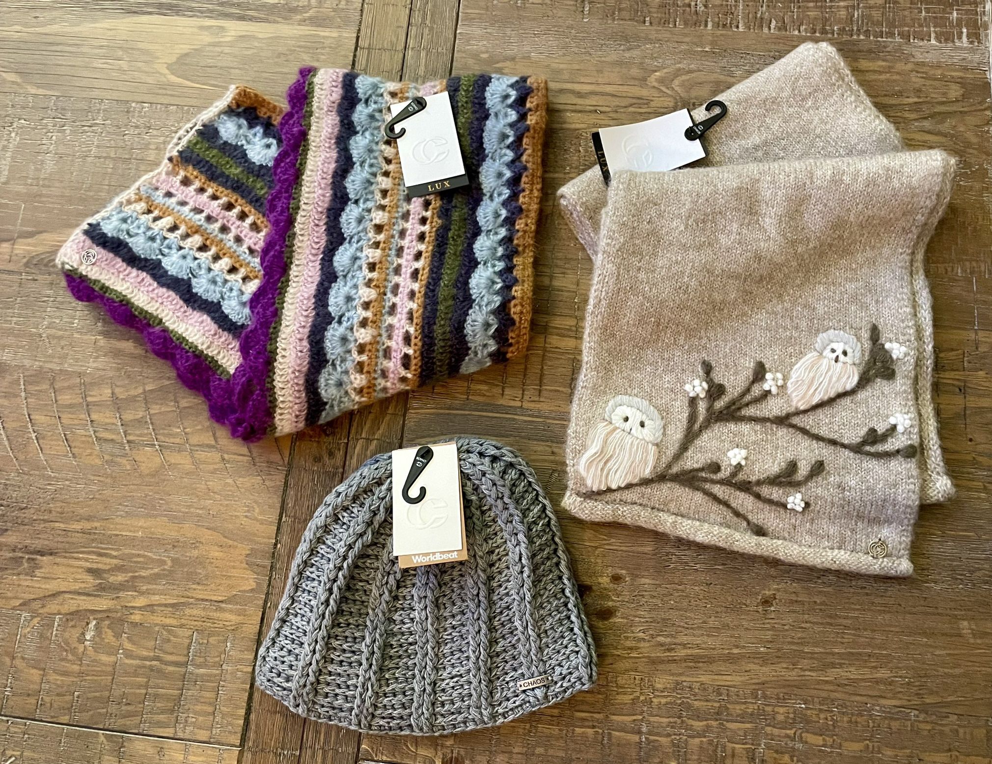 NEW Chaos Winter Hat and Scarves (see description)