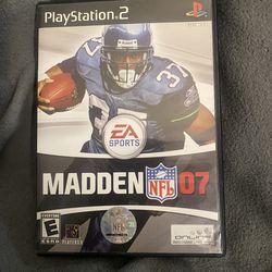 Madden 07 for Ps2 PlayStation 2 , works great complete in box