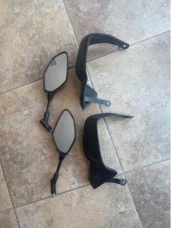 FZ09 stock mirrors & hand guards Price Firm