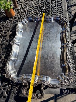 Silver plate tea tray silverplate $125 firm