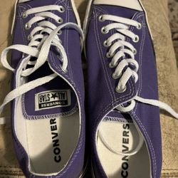 CONVERSE CHUCK TAYLOR ALL STAR PURPLE LOW TOP SHOES