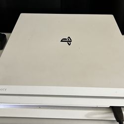PS4 PRO & 2 Controller White N Black Controllers 