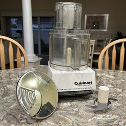 The Cuisinart 14-Cup Food Processor With Attachments, Bowl, And Lid.