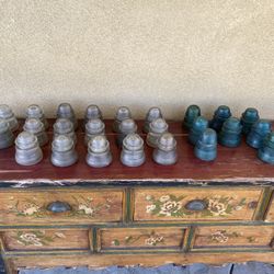 Lot Of (25) Hemingray Glass Insulators. 42 And 45s