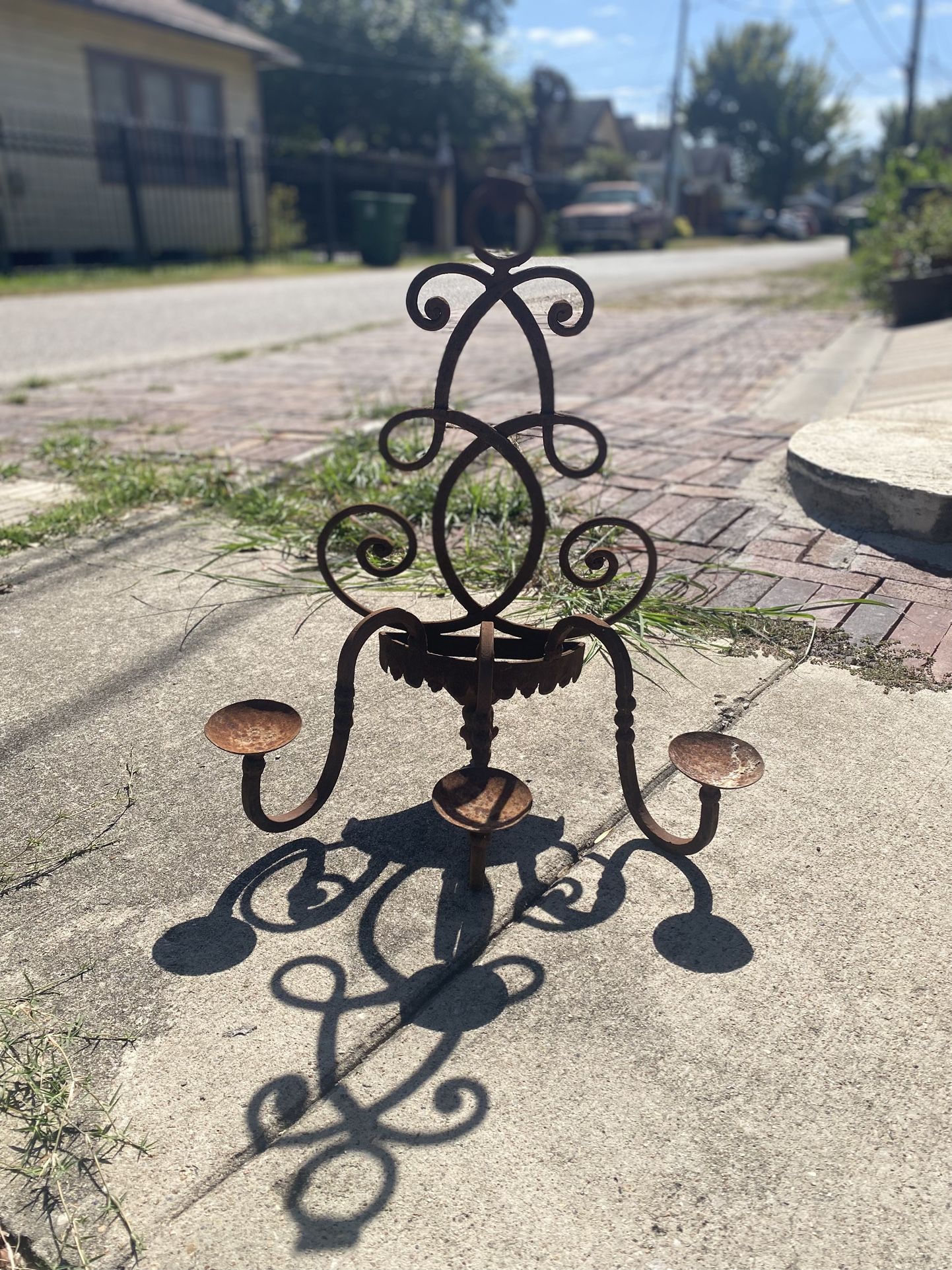 Chandelier- Wrought Iron Candle Holder 