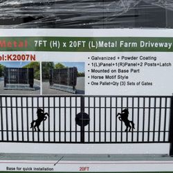 20 Foot Gate Steel Powder Coated 