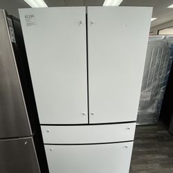 GE 36”W Cafe 4 Door French Door Refrigerator, One Year Warranty