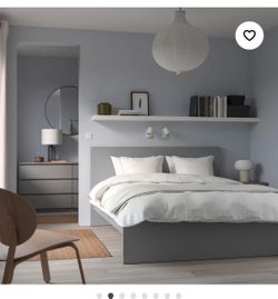 IKEA Malm Grey Bed Frame
