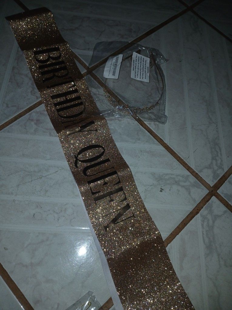 Birthday Queen Sash And Crown