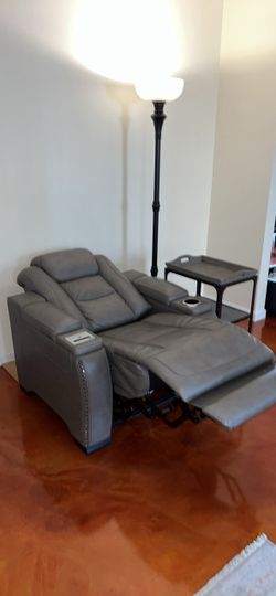 Ashley Power Recliner, Lamp & Side Table
