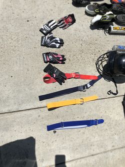baseball belts & gloves