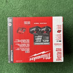 Milwaukee M18 18-Volt Lithium-Ion High Output Starter Kit with Two 6.0 Ah Battery and Charger