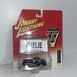 Johnny lightning, 1957 Chevy Corvette hardtop with license plate