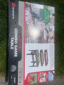 Lancaster 3 in 1 Sports Multigame, Pool Billiards, Slide Hockey, Foosball Game Table