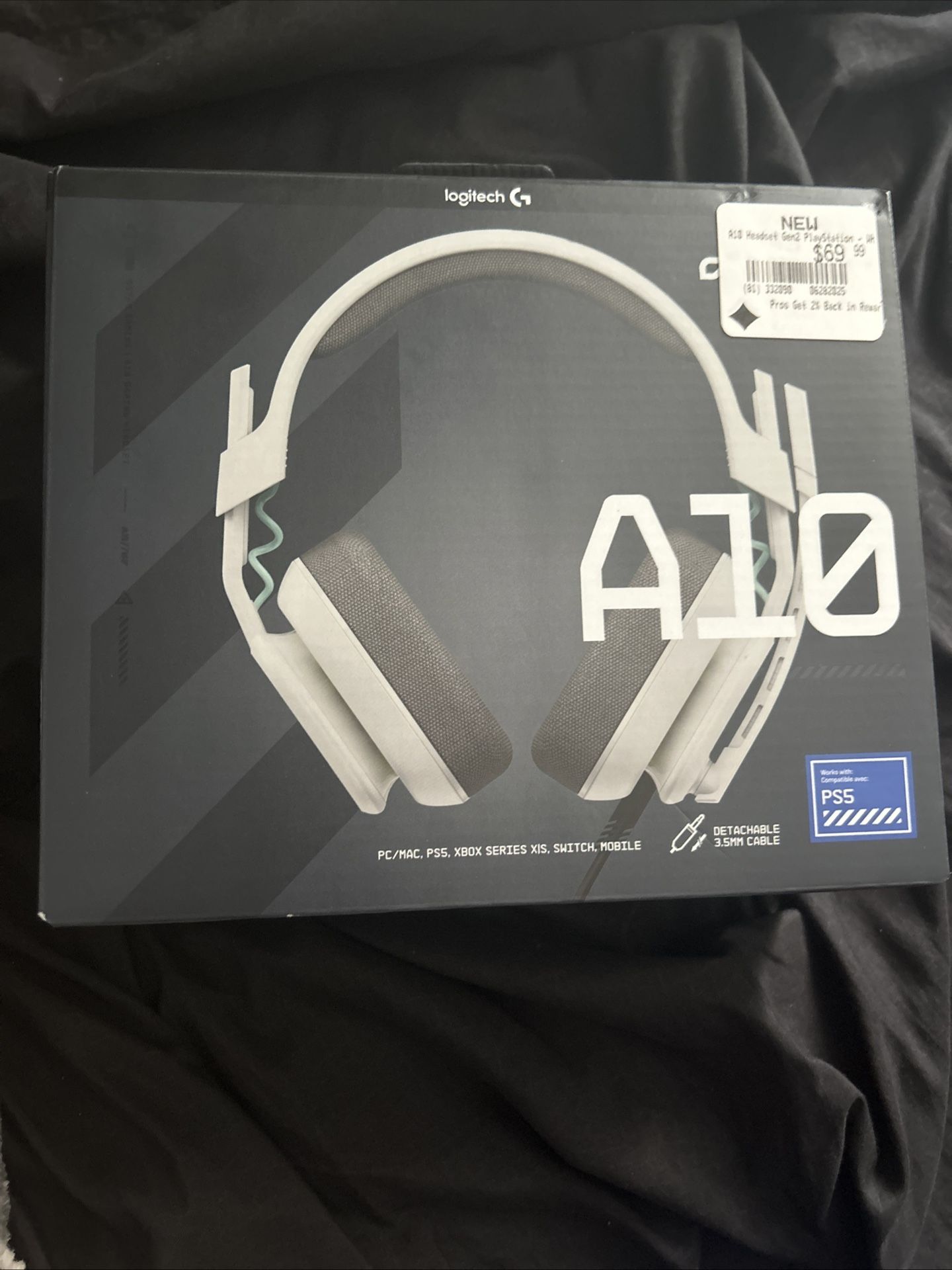 White Astro A10 On Ear Headset