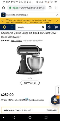 Brand new Kitchen Aid Mixer stand. Black. NEED TO SELL.