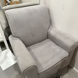 Grey Swivel Rocking Chair