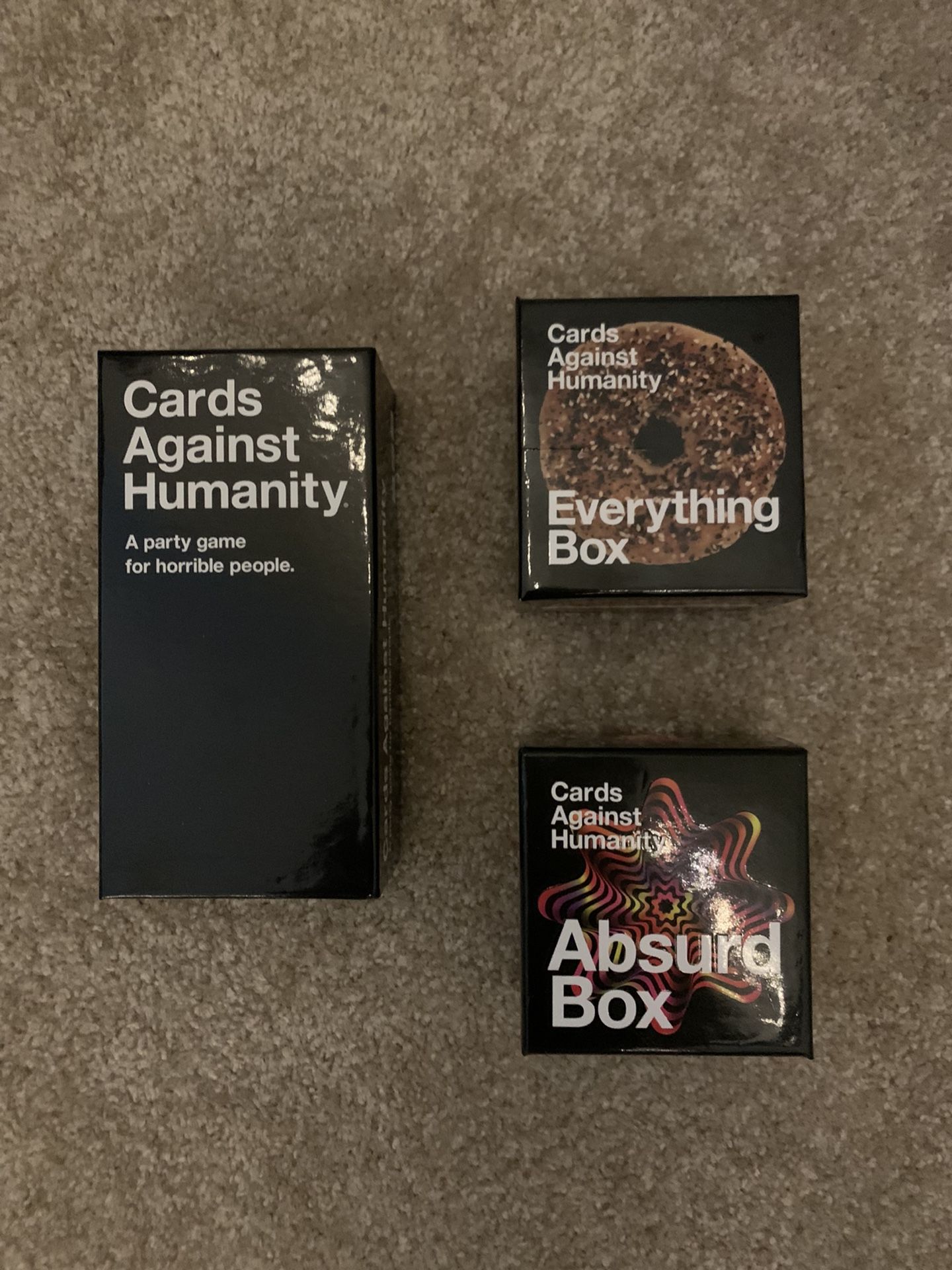 CARDS AGAINST HUMANITY plus 2 Expansion Packs 