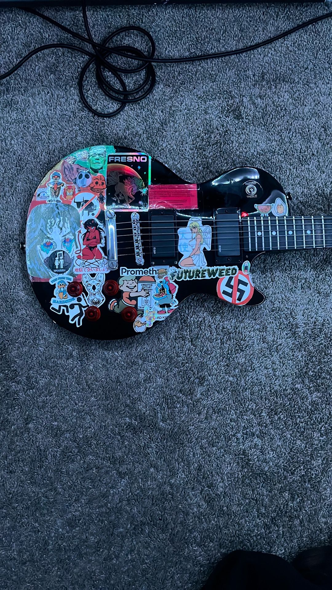 moddified epiphone les paul