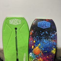 Blue Morey Boogie Board Mach 9 TR Tube Rail BodyBoard Used ADULT