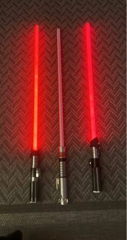 3 collectors Force FX lightsabers from 2015