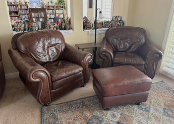 Arm Chairs and Ottoman
