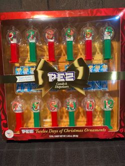 PEZ 12 DAYS of CHRISTMAS  2019 ORNAMENTS