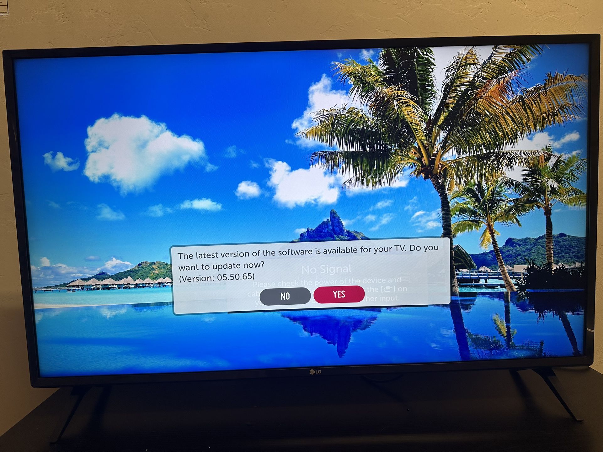 LG 43” 4k Ultra had smart tv