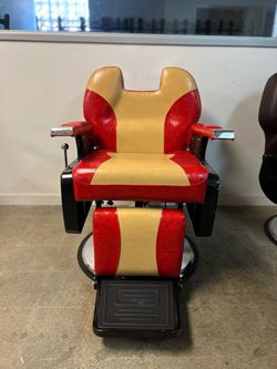 Red And Yellow Ironman Barberpub Barber Chair #2688