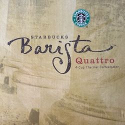 Brand New!!! starbucks barista quattro 4 cup thermal coffeemaker