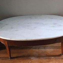Federal Style Marble Coffee Table