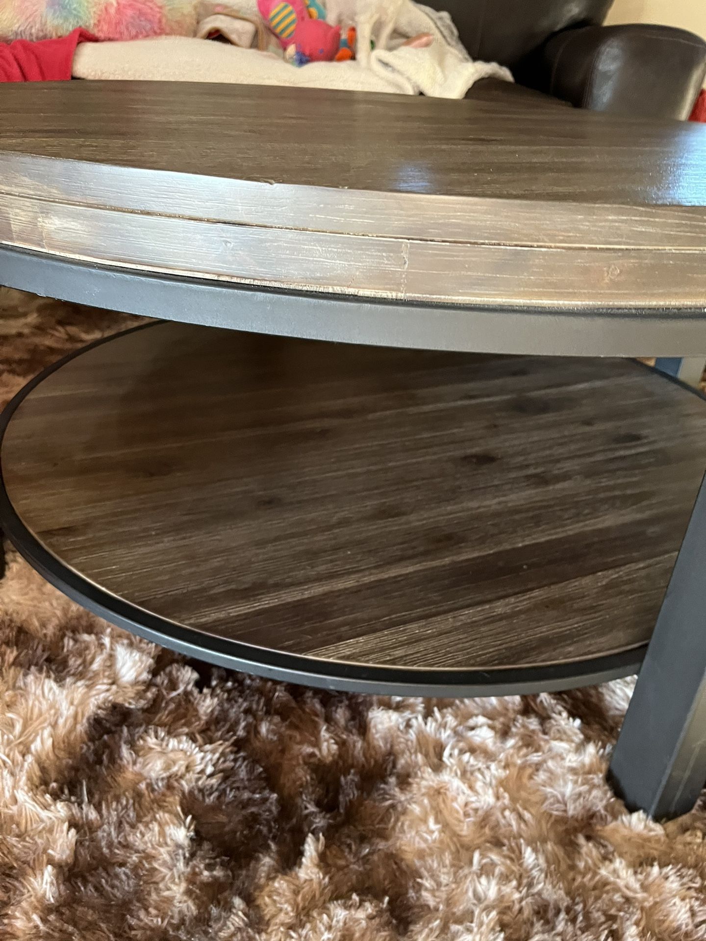 Living Room TV Console, Matching Coffee Table W/ 2 Matching Side Tables