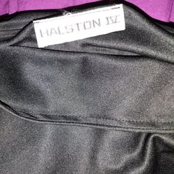 Halston IV Black Vintage Long Dress Size Medium 