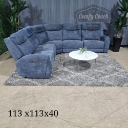 🛋️ Blue Reclining Sectional (Delivery Available!! )