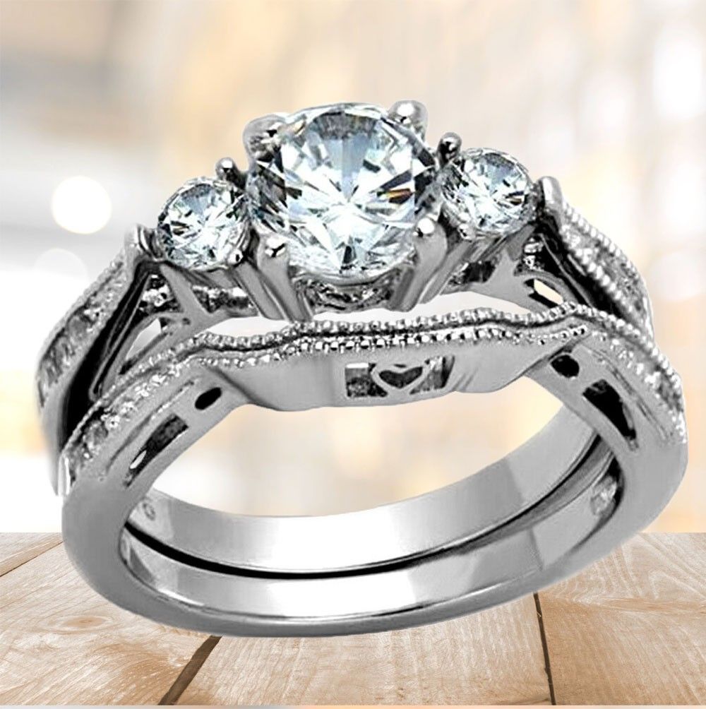 NEW Piece Set Engagement Wedding Valentine's Day gift Sterling