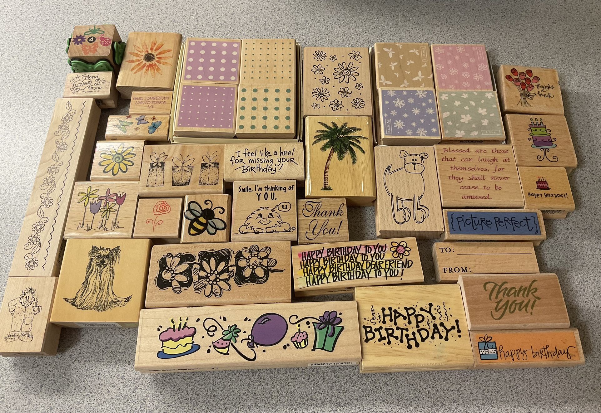 Craft Rubber Stamp Lot
