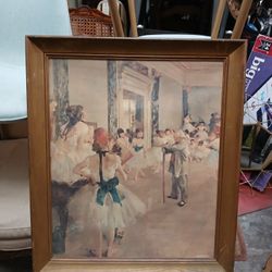 Edgar Degas The Dancing Class Art Poster Print Ballet Dance Art Vintage