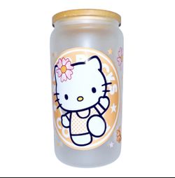 Hello Kitty Frosted 16 Oz Cup 