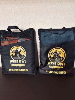Wise Owl Outfitters Microfiber Towels 30x60 – Set of 2