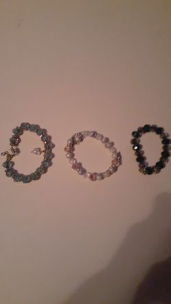 Glass Pandora Bracelets $10 each