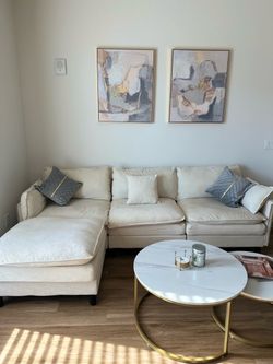 Comfy Large Sectional Sofa 108”