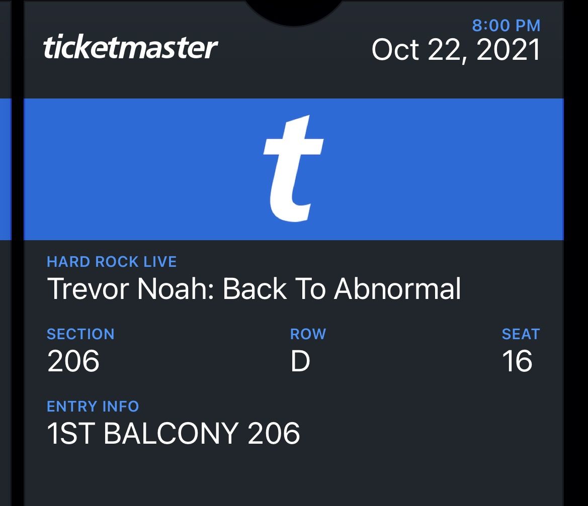 Trevor Noah Tickets At Hard Rock Live