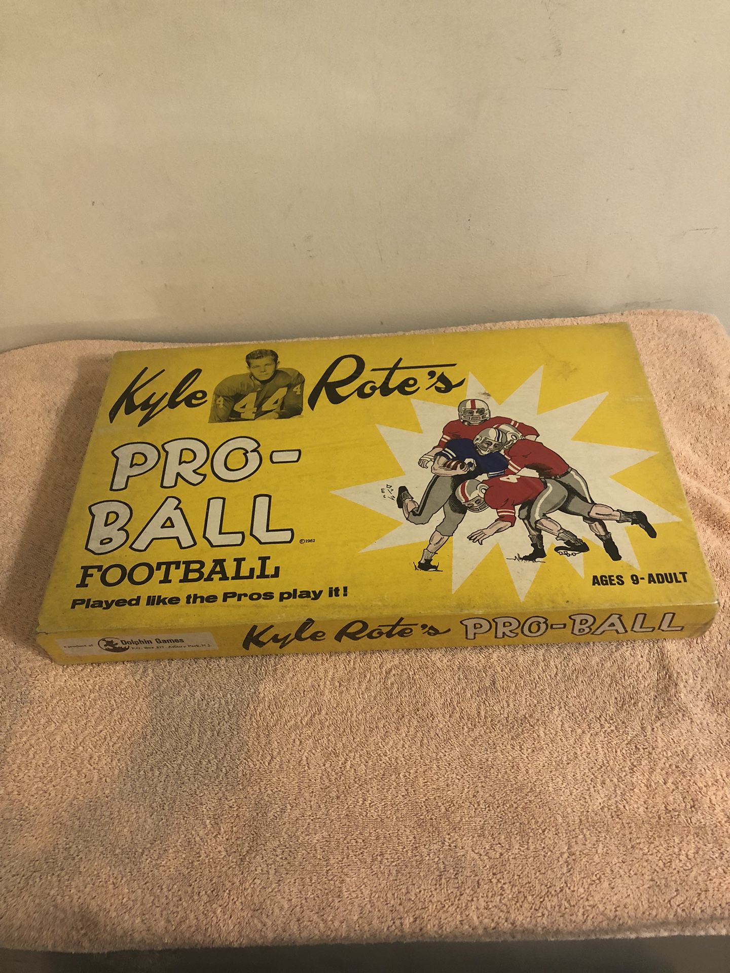 Vintage Kyle Rote’s Pro Ball Football Game #11S500 Still Sealed