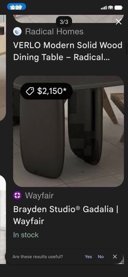 LOW PRICE MOVING- $2k+ SOLID WOOD UNIQUE 3 LEG DINING TABLE