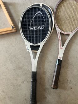 Vintage Arthur Ashe tennis rackets